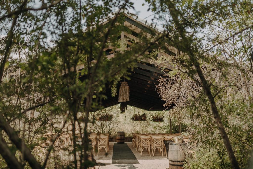 Bushveld wedding venue in Pretoria with sunset ceremony