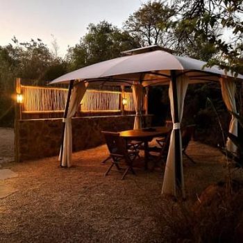 Luxury guest chalet at Simbali surrounded by natural bush setting